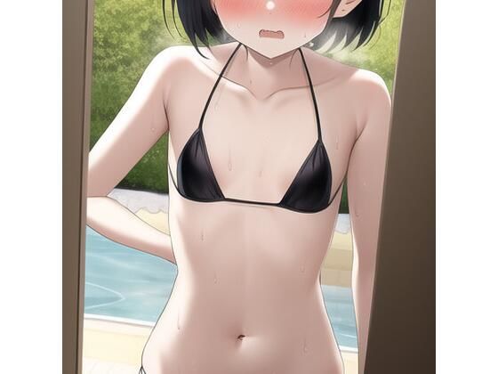 【子供が産める身体の貧乳JKが水着姿で挑発したりポロリしてしまう集】変態ベイビー