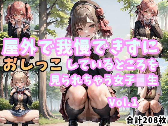【屋外で我慢できずにおしっこしているところを見られちゃう女子校生 Vol.1】前田 加奈
