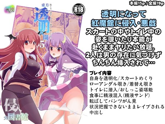 【東方透明人間5 侵入大図書館】背徳漢