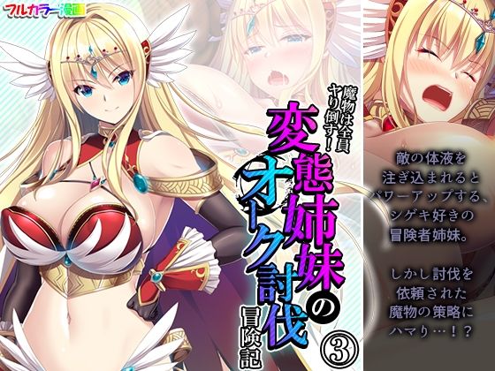 【魔物は全員ヤり倒す！変態姉妹のオーク討伐冒険記 3巻】アロマコミック