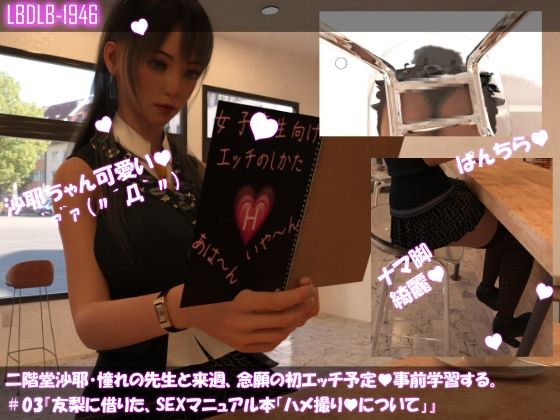 【【△100】二階堂沙耶、憧れの先生と来週、念願の初エッチ予定。そこで事前学習する＃03『友梨に借りたSEXマニュアル本「ハメ撮りについて」』】Libido-Labo