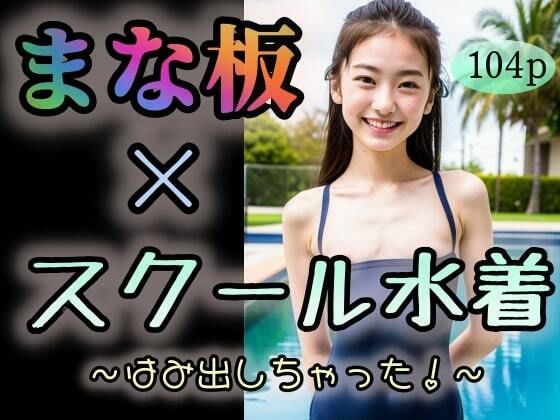 【【まな板】×【スクール水着】〜はみ出しちゃた！〜】夜行三輪車
