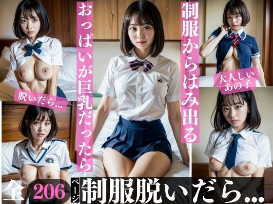 【制服を脱いだら…そこには奇跡の巨乳が現れて・・・】高画質グラビアLABO