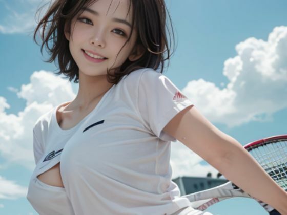 【地元のテニス倶楽部が実は女の子たちが運営している乱交倶楽部だと言う噂を聞きつけ入会】moon chair