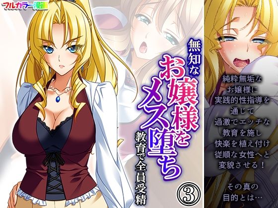 【無知なお嬢様をメス堕ち教育で全員受精 3巻】あまからや