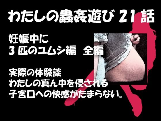 【私の蟲姦遊び 21 話 妊娠中に3匹のユムシ編 全編】シングルママの日常