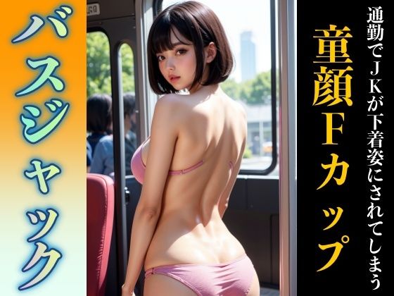【童顔Fカップがバスジャックで下着姿にされてしまう！露出全開DX】200円抜き放題