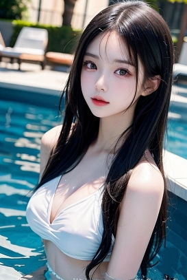 【AI彼女〜S級モデル写真集《沖縄リゾートホテル！プールサイド編》】AI彼女プレミアム