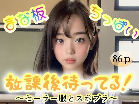 【【まな板】【ちっぱい】放課後待ってる！〜セーラー服とスポブラ〜】ちゃのそんAI