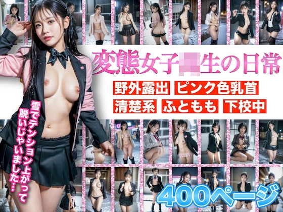 【【雪の中で脱いじゃった】変態女子校生の日常 Vol.01】AI Photographer JAPAN