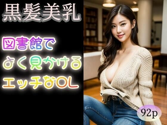【【黒髪美乳】図書館でよく見かけるエッチなOL】ぬぷぬぷ出版