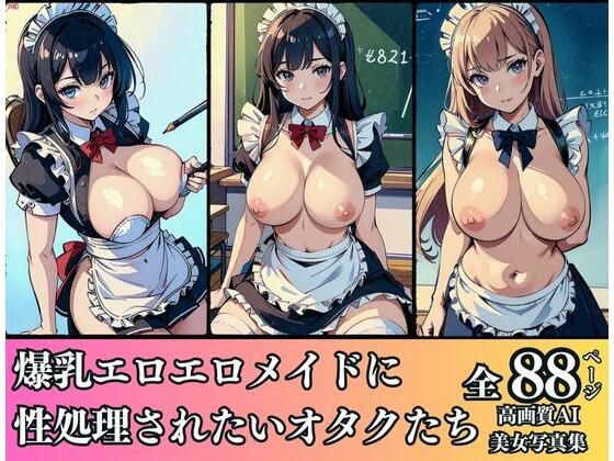 【爆乳エロエロメイドに性処理されたいオタクたち】AIの悪戯