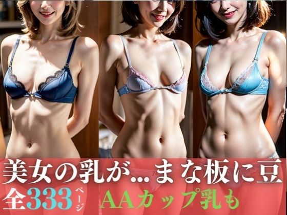 【貧乳美女の乳が「まな板に豆？」〜AAカップ娘も...貧乳333人〜】妄想美女LAB