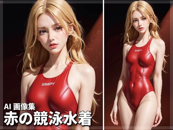 【赤の競泳水着】AI ヤン