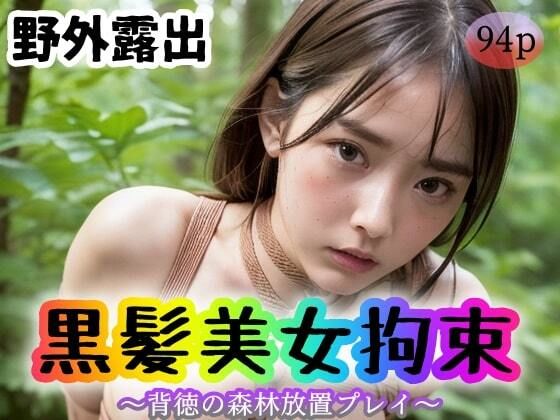 【【野外露出】黒髪美女拘束（縛り）〜背徳の森林放置プレイ〜】undergroundJYUN