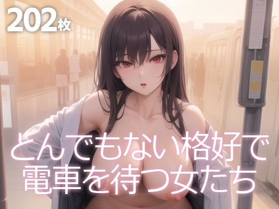 【とんでもない格好で電車を待つ女たち】Q堂