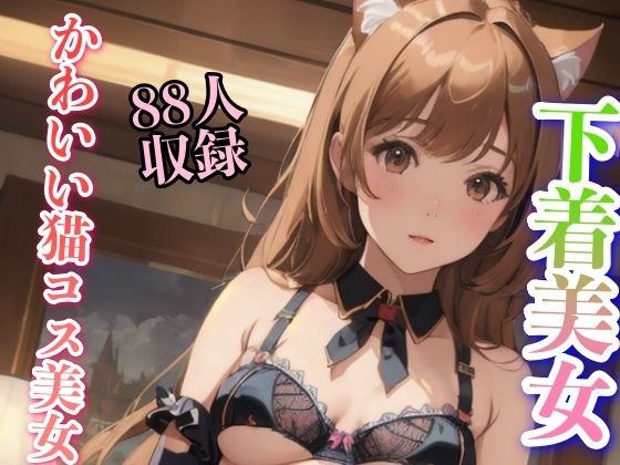 【かわいい猫コス美女 下着美女 88人収録】妄想AI