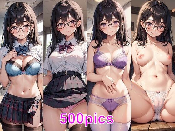 【本は絶対に買って読む主義の図書委員長が、小遣い稼ぎをするCG集】妄想サチュレーション