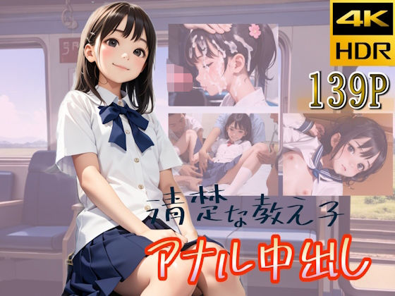 【清楚な教え子に初めてのアナル中出しでどろどろ精子まみれ記念撮影】白夜倶楽部