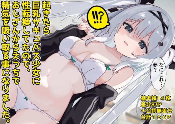 【起きたら巨乳サキュバス少女に性転換してたので えっちで精気を吸い取る事になりました。】てとが