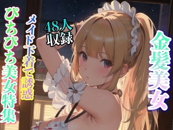 【金髪美女 メイド下着で誘惑 48人収録】美女クラブ