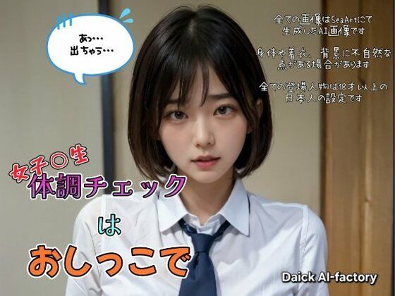 【女子校生 体調チェックはおしっこで】Daick AI-factory