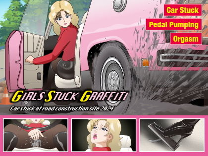【Car stuck at road construction site 2024】スタジオGSG