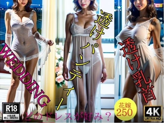 【【変態ドレス】エッチなHAPPY WEDDING---透け透けドレスの花嫁250人---】変態同人誌LAB