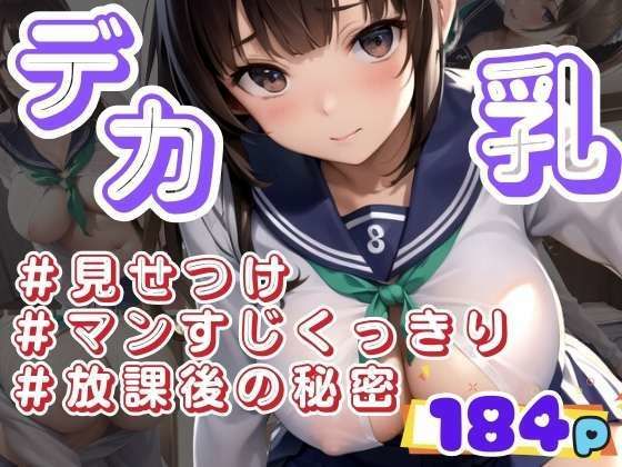 【デカ乳のあの子と・・・ 見せつけ・マンすじくっきり・放課後の秘密】ぷにっぷに