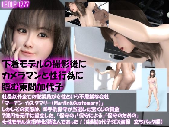 【【▲100】社長以外全ての従業員が女性という不思議な会社『マーチン・カスタマリー（Martin＆Customary；）』しかしその実態は、御手洗保守が当選した宝くじの賞金7億円を元手に設立した、「保守の」「保守による」「保守のための」女性モデル盗撮特化型法人であった！（東間加代子の撮影現場のSEX盗撮:立ちバック編）】Libido-Labo