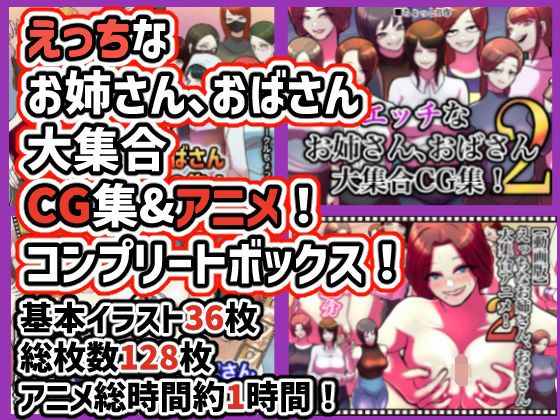 【えっちなお姉さん、おばさん大集合CG＆アニメ！コンプリートボックス！】ちょっとB専