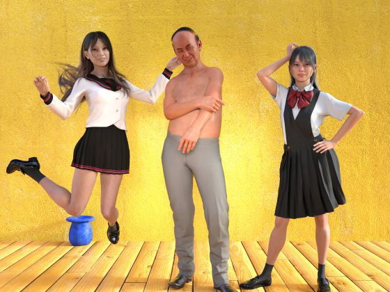 【前編 姉妹3P 美人姉妹とゲス義父】わくわくパラダイス