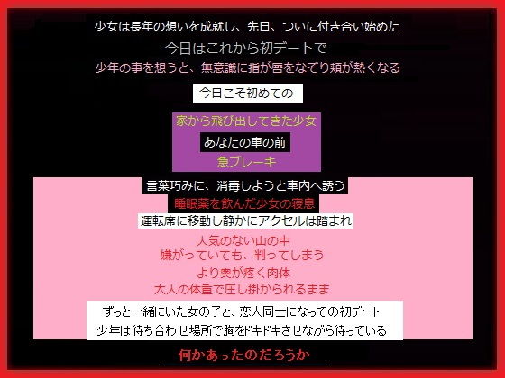 【奥手な少年を漸く口説き落とした少女を、初デート直前で攫ったあなた】もふもふも