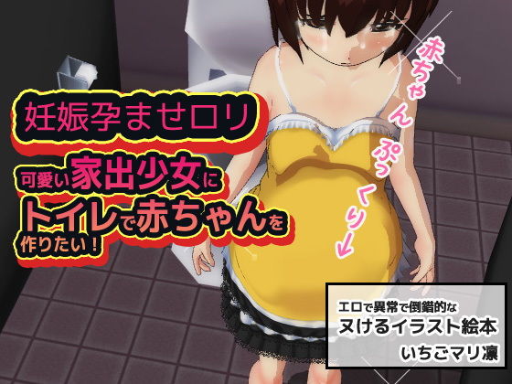 【妊娠孕ませロリ〜可愛い家出少女にトイレで赤ちゃんを作りたい！】同人美少女イラスト