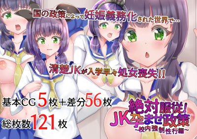 【絶対服従！JK孕ませ政策〜校内強●性交編〜】サイハテ