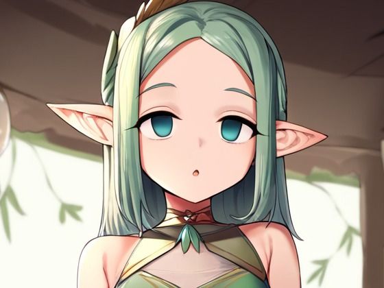 【エルフの女の子が催●にかかってスカートをたくし上げている画像】催●スキ
