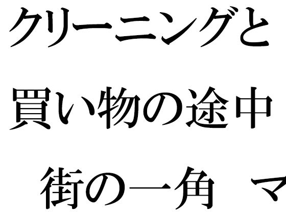 【クリーニングと買い物の途中 街の一角 マンション軒先での出会い】逢瀬のひび