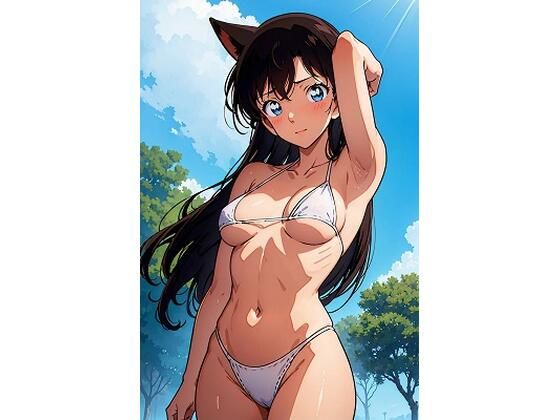 【毛〇蘭  白ビキニ（100枚）】きたあかりアート