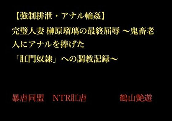 【【強●排泄・アナル輪●】 完璧人妻 榊原瑠璃の最終屈辱 〜鬼畜老人にアナルを捧げた 「肛門奴●」への調教記録〜】暴虐同盟