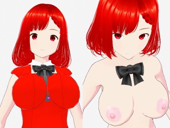 【赤い美女（セリフなし  3DCGモデル  イラスト集）】アンリアルパイヤン