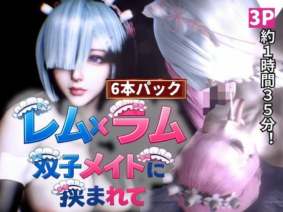 【【3P・6本｜1時間半】双子メイド・レムとラムに挟まれて【Re:ゼロからはじまる性生活】】Anitoon