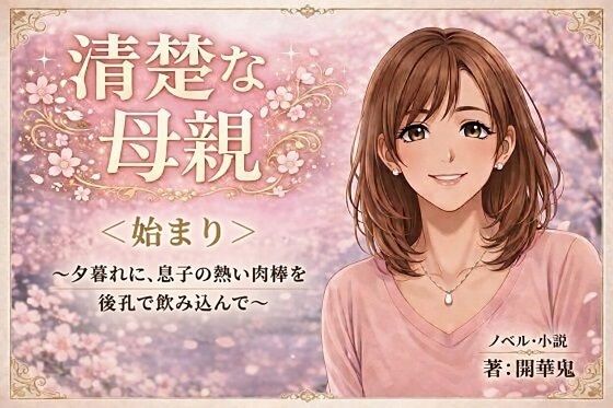 【清楚な母親3 〜息子の熱い肉棒を飲み込みながら禁断のアナル講義〜】開華鬼