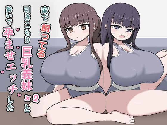 【家で飼ってる引きこもり巨乳義妹×2と勢いで孕ませエッチした】にしかわ屋