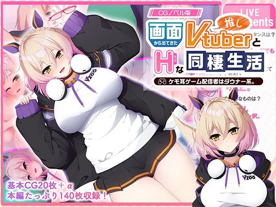 【画面から出てきた推しVtuberとHな同棲生活 〜ケモ耳ゲーム配信者はダウナー系〜 CGノベル版】どろっぷす！