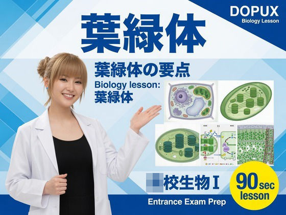 【【▲20】一ノ瀬廻里 大学に進学し強豪予備校『DOPUX（ドピュックス』で生物I，IIを教える名物講師に！（Vol.005:葉緑体）】Libido-Labo