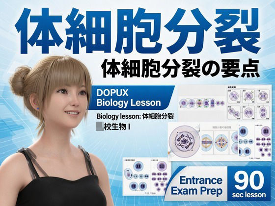 【【▲20】一ノ瀬廻里 大学に進学し強豪予備校『DOPUX（ドピュックス』で生物I，IIを教える名物講師に！（Vol.009:体細胞分裂）】Libido-Labo