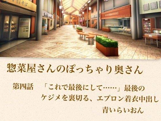 【【官能小説】惣菜屋さんのぽっちゃり奥さん 第四話 「これで最後にして……」最後のケジメを裏切る、エプロン着衣中出し】青いらいおん